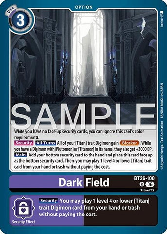 Image for Dark Field (BT26-100 R) [Timeless Bonds] (BT-26) - Digimon Card Game