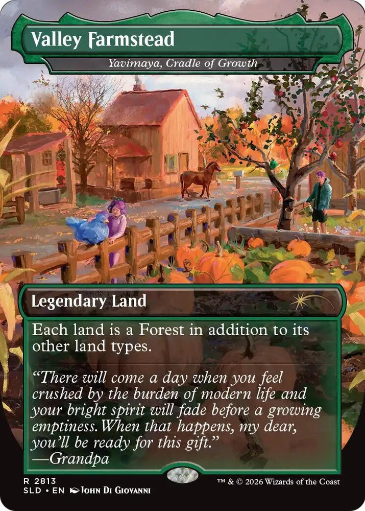 Image for Valley Farmstead - Yavimaya, Cradle of Growth (2813) [Secret Lair Drop Series] (SLD) - Magic: The Gathering