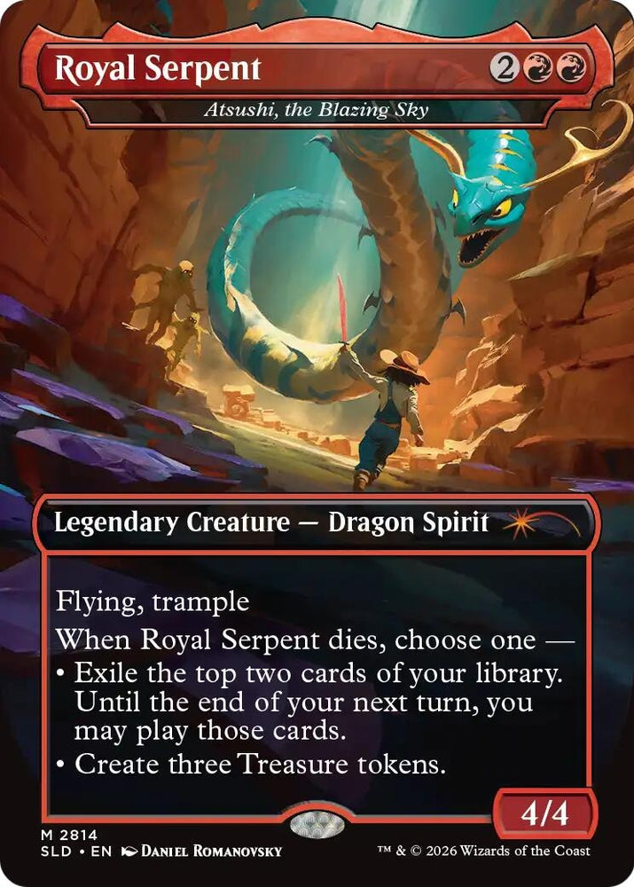 Image for Royal Serpent - Atsushi, the Blazing Sky (2814) [Secret Lair Drop Series] (SLD) - Magic: The Gathering
