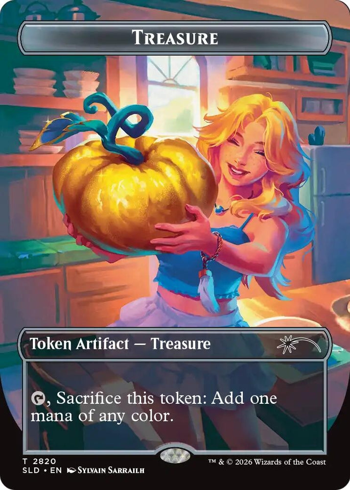 Image for Treasure Token (2820) (2820) [Secret Lair Drop Series] (SLD) - Magic: The Gathering