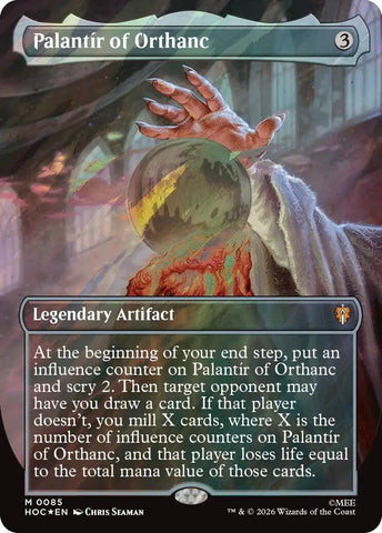 Image for Palantir of Orthanc (Borderless) (Surge Foil) (85) [The Hobbit: Eternal-Legal] (HOC) - Magic: The Gathering