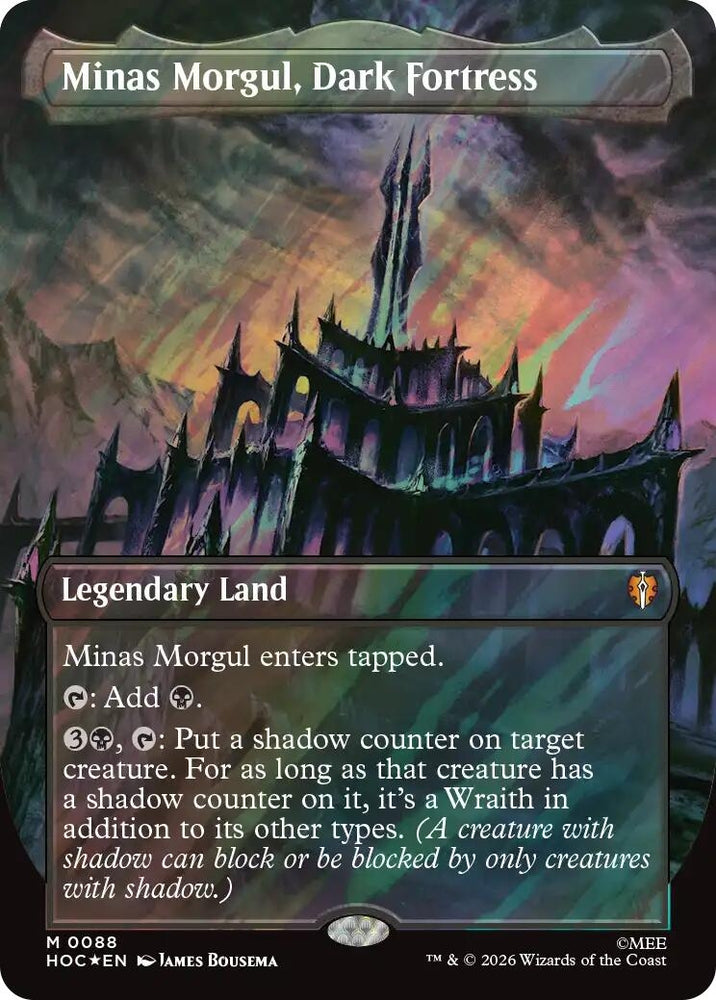 Image for Minas Morgul, Dark Fortress (Borderless) (Surge Foil) (88) [The Hobbit: Eternal-Legal] (HOC) - Magic: The Gathering