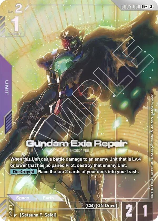 Image for Gundam Exia Repair (LR+) (GD05-050) [Freedom Ascension] (GD05) - Gundam Card Game