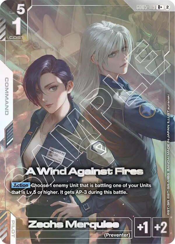 Image for A Wind Against Fires (R+) (GD05-119) [Freedom Ascension] (GD05) - Gundam Card Game