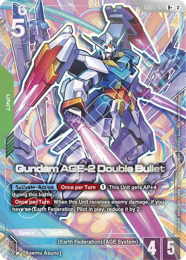 Image for Gundam AGE-2 Double Bullet (R+) (GD05-021) [Freedom Ascension] (GD05) - Gundam Card Game