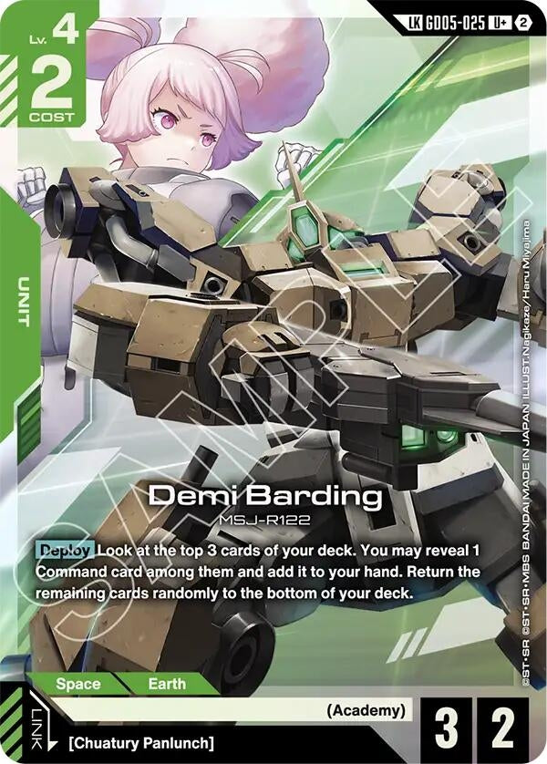 Image for Demi Barding (U+) (Link Rare) (GD05-025) [Freedom Ascension] (GD05) - Gundam Card Game