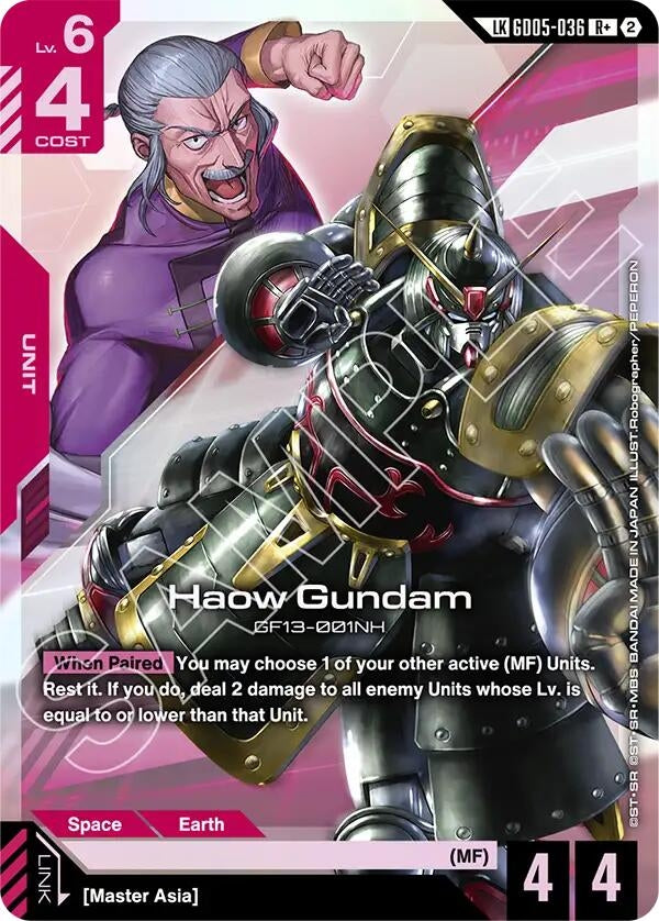 Image for Haow Gundam (R+) (Link Rare) (GD05-036) [Freedom Ascension] (GD05) - Gundam Card Game