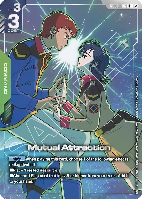 Image for Mutual Attraction (R+) (GD05-106) [Freedom Ascension] (GD05) - Gundam Card Game
