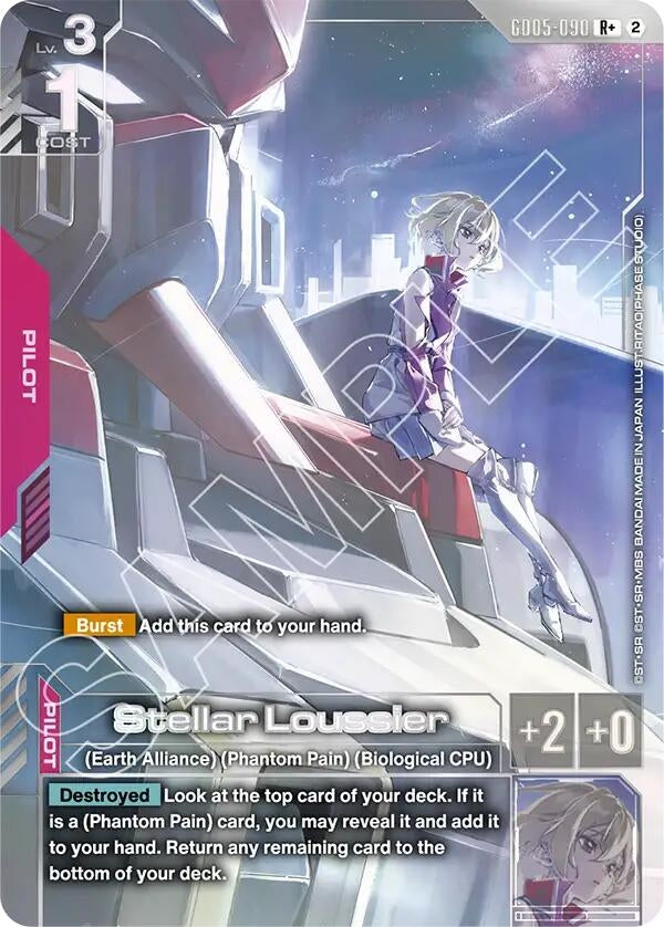 Image for Stellar Loussier (R+) (GD05-090) [Freedom Ascension] (GD05) - Gundam Card Game
