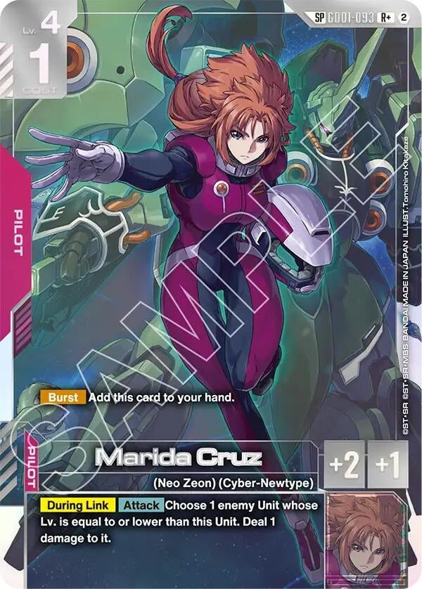 Image for Marida Cruz (R+) (SP) (GD01-093) [Freedom Ascension] (GD05) - Gundam Card Game