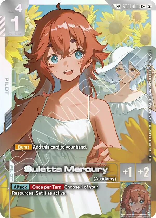 Image for Suletta Mercury (C+) (SP) (ST01-011) [Freedom Ascension] (GD05) - Gundam Card Game