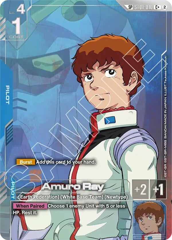 Image for Amuro Ray (C+) (SP) (ST01-010) [Freedom Ascension] (GD05) - Gundam Card Game