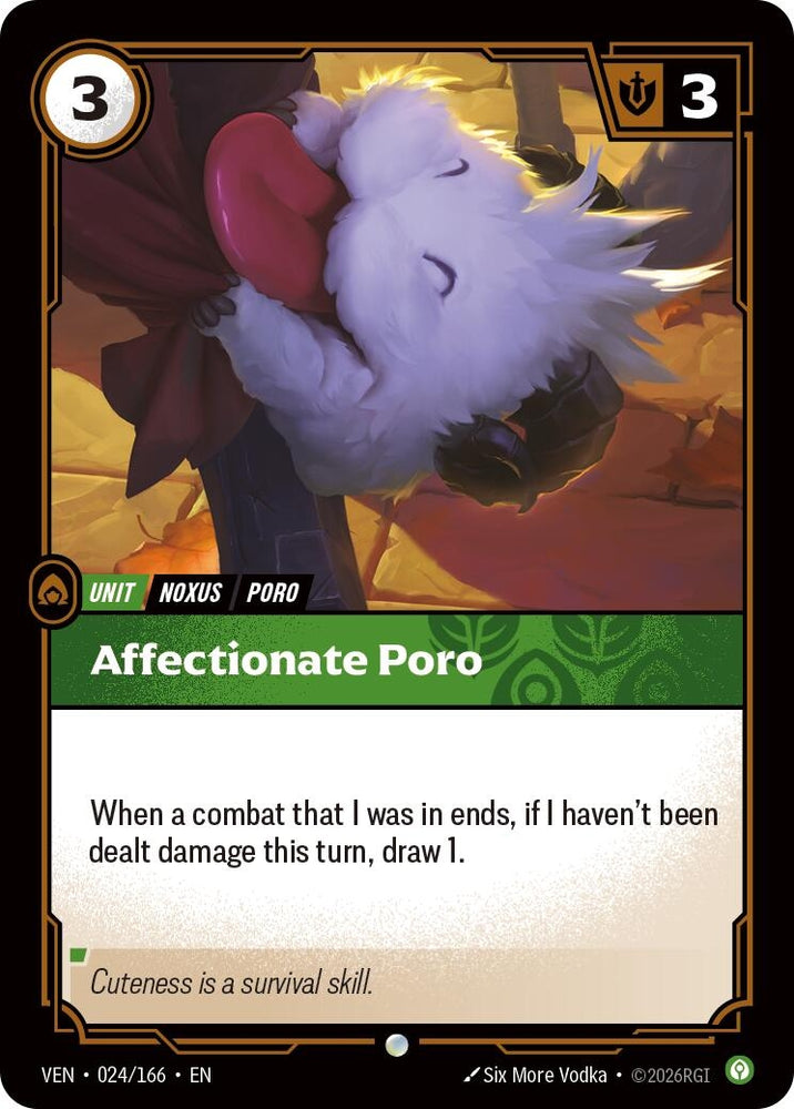 Image for Affectionate Poro (024/166) [Vendetta] (VEN) - Riftbound: League of Legends Trading Card Game