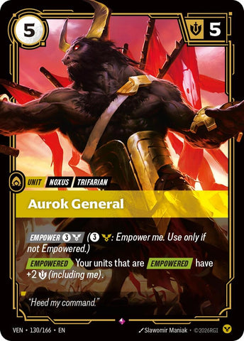Image for Aurok General (130/166) [Vendetta] (VEN) - Riftbound: League of Legends Trading Card Game