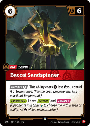 Image for Baccai Sandspinner (001/166) [Vendetta] (VEN) - Riftbound: League of Legends Trading Card Game