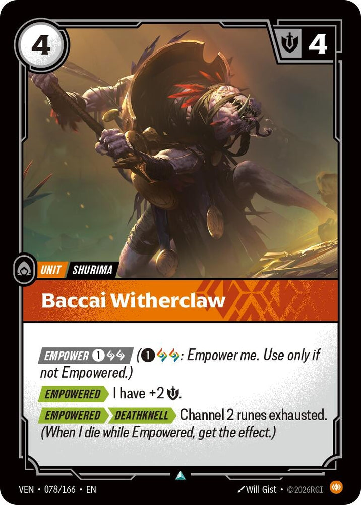 Image for Baccai Witherclaw (078/166) [Vendetta] (VEN) - Riftbound: League of Legends Trading Card Game
