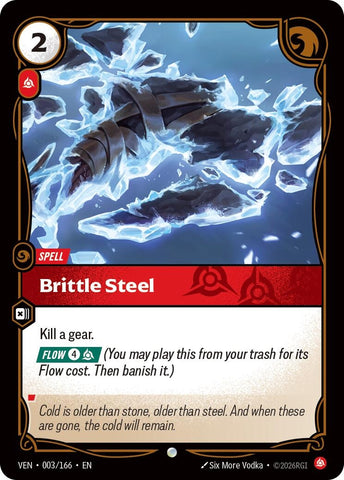 Image for Brittle Steel (003/166) [Vendetta] (VEN) - Riftbound: League of Legends Trading Card Game