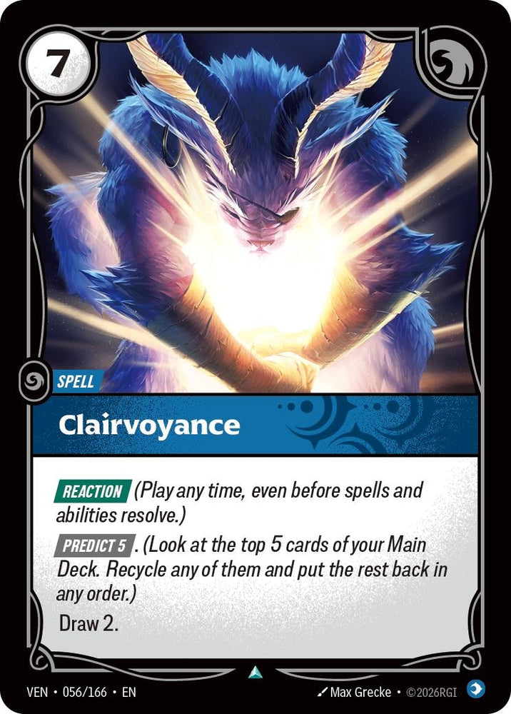 Image for Clairvoyance (056/166) [Vendetta] (VEN) - Riftbound: League of Legends Trading Card Game