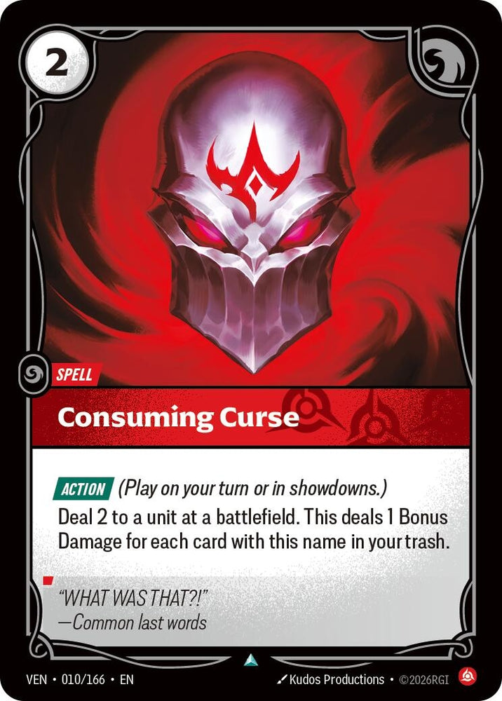 Image for Consuming Curse (010/166) [Vendetta] (VEN) - Riftbound: League of Legends Trading Card Game