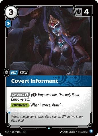 Image for Covert Informant (057/166) [Vendetta] (VEN) - Riftbound: League of Legends Trading Card Game