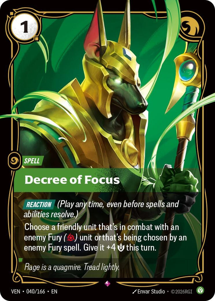 Image for Decree of Focus (040/166) [Vendetta] (VEN) - Riftbound: League of Legends Trading Card Game