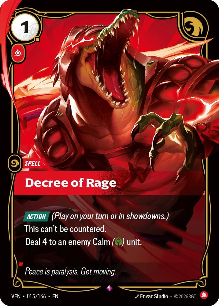 Image for Decree of Rage (015/166) [Vendetta] (VEN) - Riftbound: League of Legends Trading Card Game