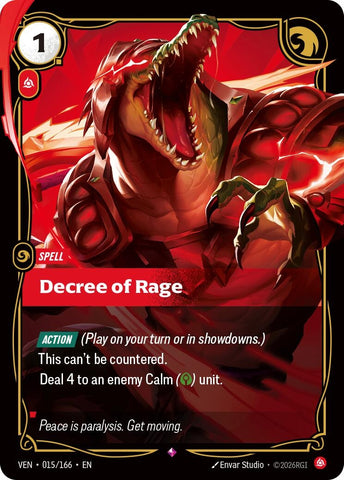 Image for Decree of Rage (015/166) [Vendetta] (VEN) - Riftbound: League of Legends Trading Card Game