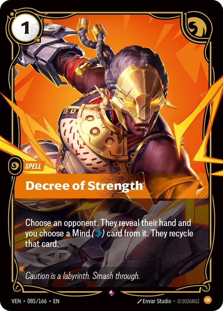 Image for Decree of Strength (085/166) [Vendetta] (VEN) - Riftbound: League of Legends Trading Card Game