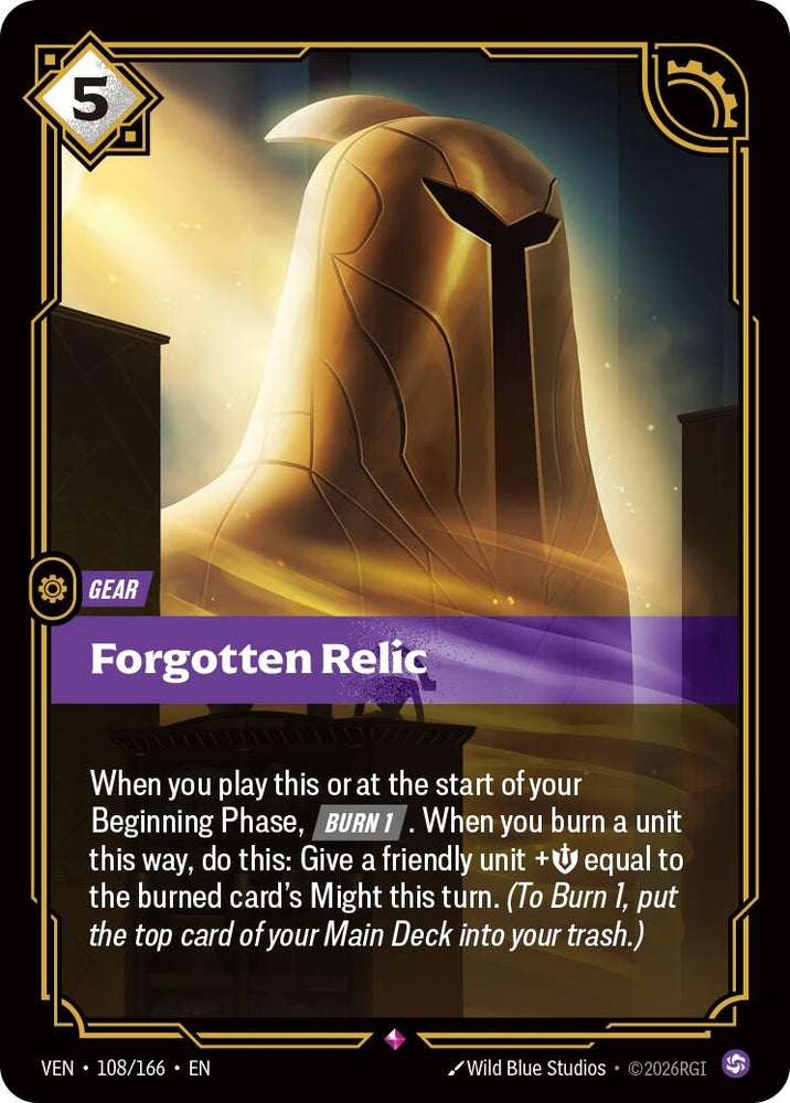 Image for Forgotten Relic (108/166) [Vendetta] (VEN) - Riftbound: League of Legends Trading Card Game
