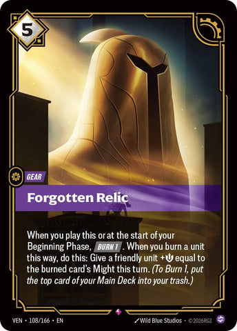 Image for Forgotten Relic (108/166) [Vendetta] (VEN) - Riftbound: League of Legends Trading Card Game