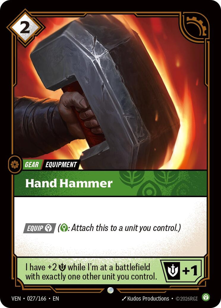 Image for Hand Hammer (027/166) [Vendetta] (VEN) - Riftbound: League of Legends Trading Card Game