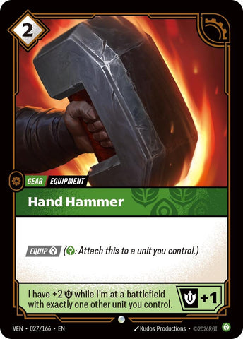 Image for Hand Hammer (027/166) [Vendetta] (VEN) - Riftbound: League of Legends Trading Card Game