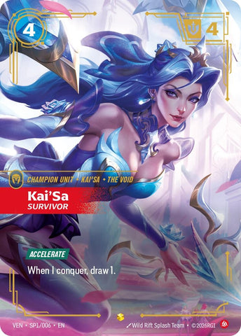 Image for Kai'Sa, Survivor (SP1/006) [Vendetta] (VEN) - Riftbound: League of Legends Trading Card Game