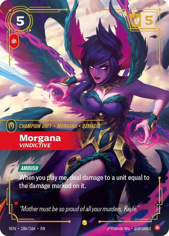 Image for Morgana, Vindictive (Overnumbered) (186/166) [Vendetta] (VEN) - Riftbound: League of Legends Trading Card Game
