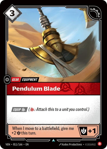 Image for Pendulum Blade (011/166) [Vendetta] (VEN) - Riftbound: League of Legends Trading Card Game