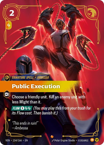 Image for Public Execution (154/166) [Vendetta] (VEN) - Riftbound: League of Legends Trading Card Game