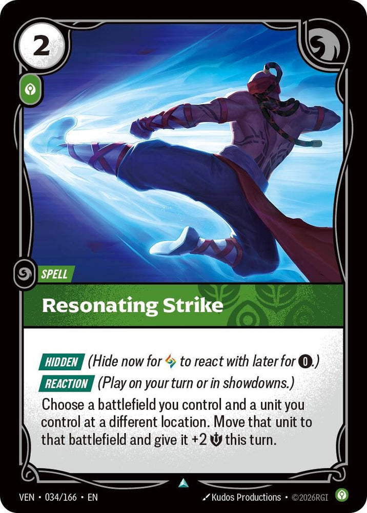 Image for Resonating Strike (034/166) [Vendetta] (VEN) - Riftbound: League of Legends Trading Card Game