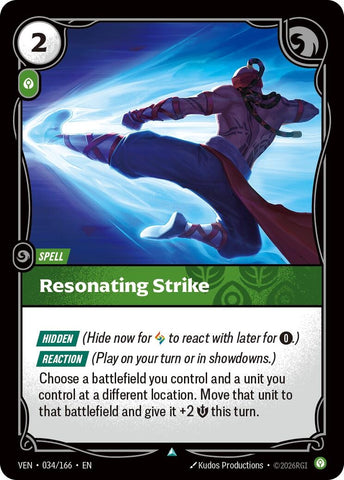 Image for Resonating Strike (034/166) [Vendetta] (VEN) - Riftbound: League of Legends Trading Card Game