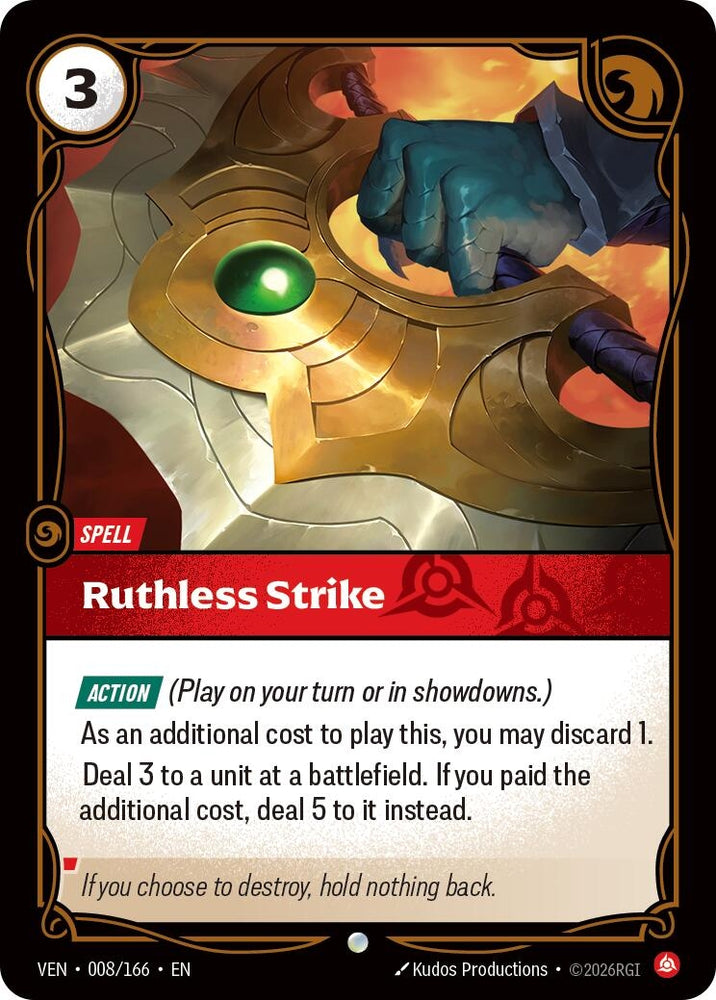 Image for Ruthless Strike (008/166) [Vendetta] (VEN) - Riftbound: League of Legends Trading Card Game
