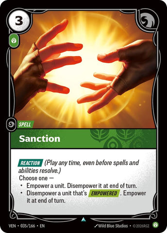 Image for Sanction (035/166) [Vendetta] (VEN) - Riftbound: League of Legends Trading Card Game