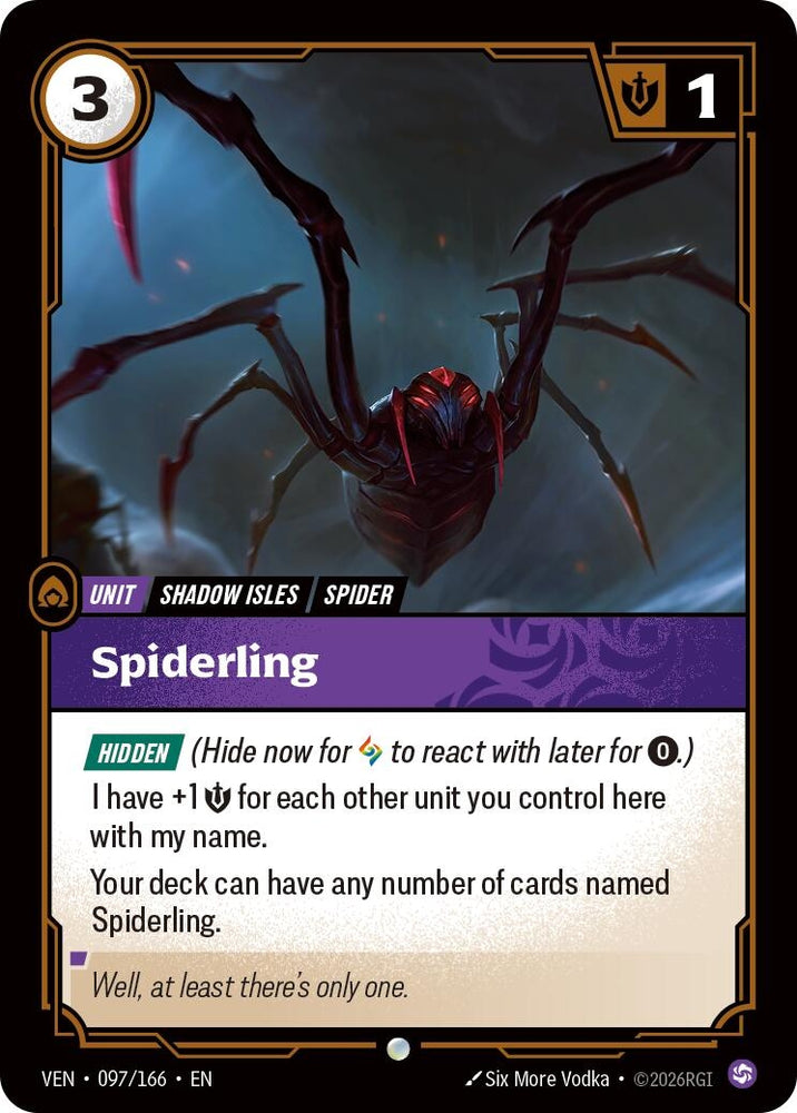 Image for Spiderling (097/166) [Vendetta] (VEN) - Riftbound: League of Legends Trading Card Game