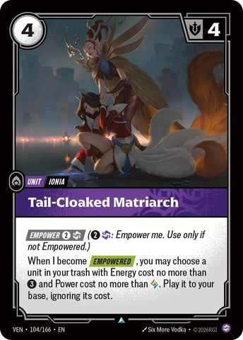 Image for Tail-Cloaked Matriarch (104/166) [Vendetta] (VEN) - Riftbound: League of Legends Trading Card Game