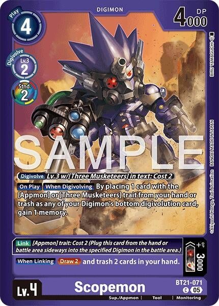 Scopemon (BT21-071 C) [Limited Card Pack -Final Crest-] (LM-08)