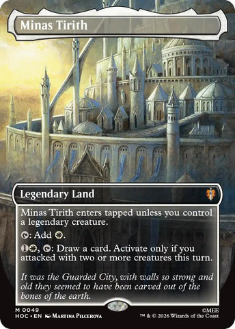 Image for Minas Tirith (Borderless) (49) [The Hobbit: Eternal-Legal] (HOC) - Magic: The Gathering