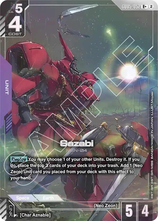 Image for Sazabi (R+) (GD05-052) [Freedom Ascension] (GD05) - Gundam Card Game