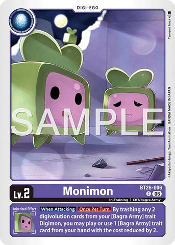 Image for Monimon (BT26-006 C) [Timeless Bonds] (BT-26) - Digimon Card Game