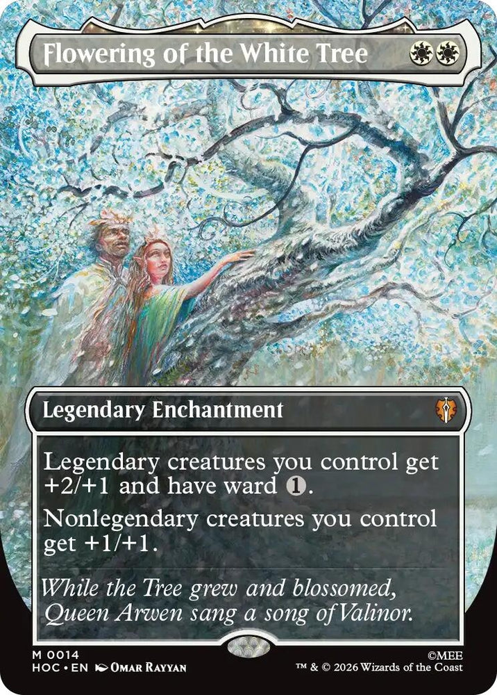 Image for Flowering of the White Tree (Borderless) (14) [The Hobbit: Eternal-Legal] (HOC) - Magic: The Gathering