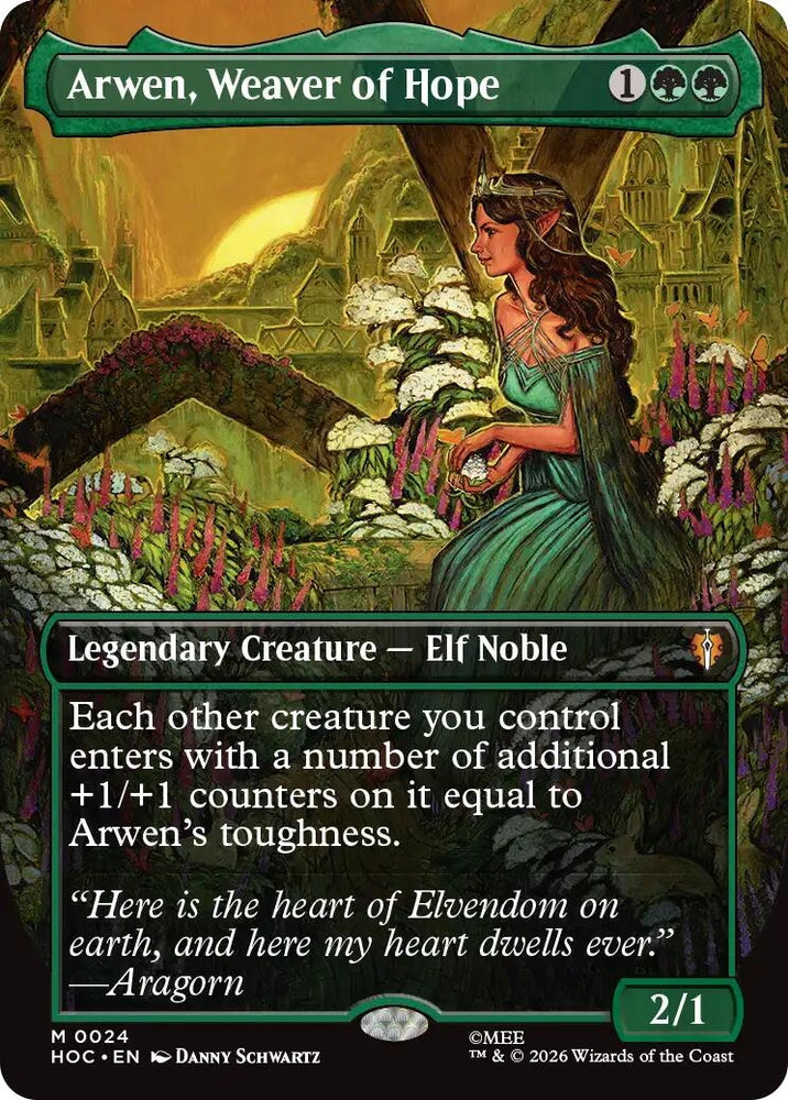 Image for Arwen, Weaver of Hope (Borderless) (24) [The Hobbit: Eternal-Legal] (HOC) - Magic: The Gathering