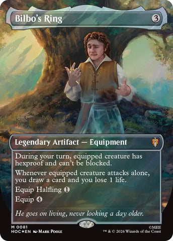 Image for Bilbo's Ring (Borderless) (Surge Foil) (81) [The Hobbit: Eternal-Legal] (HOC) - Magic: The Gathering