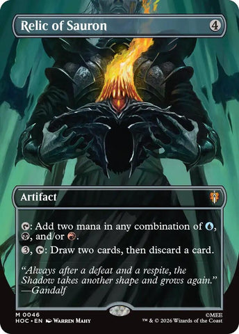 Image for Relic of Sauron (Borderless) (46) [The Hobbit: Eternal-Legal] (HOC) - Magic: The Gathering